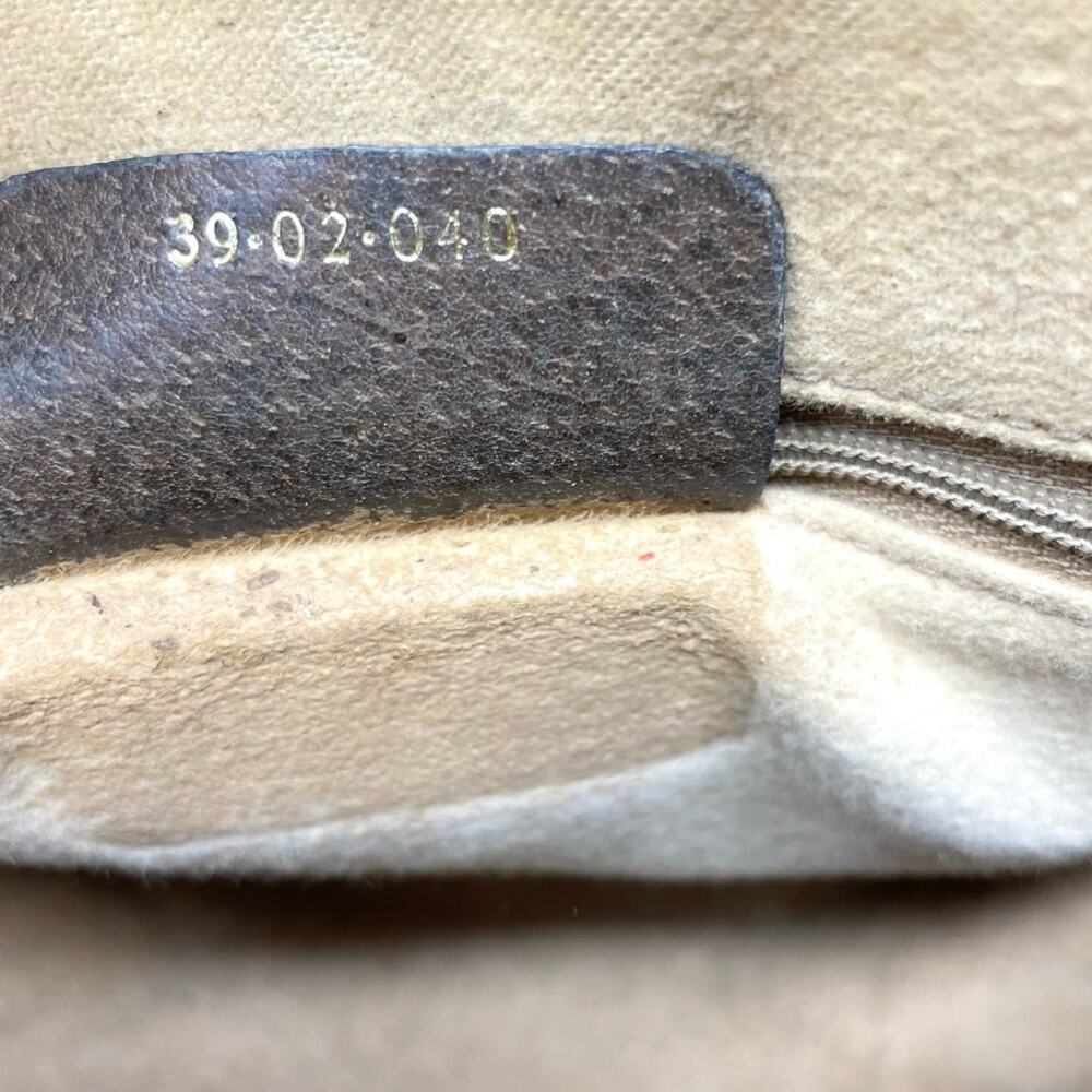 Gucci Vintage GG Monogram Supreme Web Small Handbag PVC Leather  Beige Brown - Picture 15 of 16